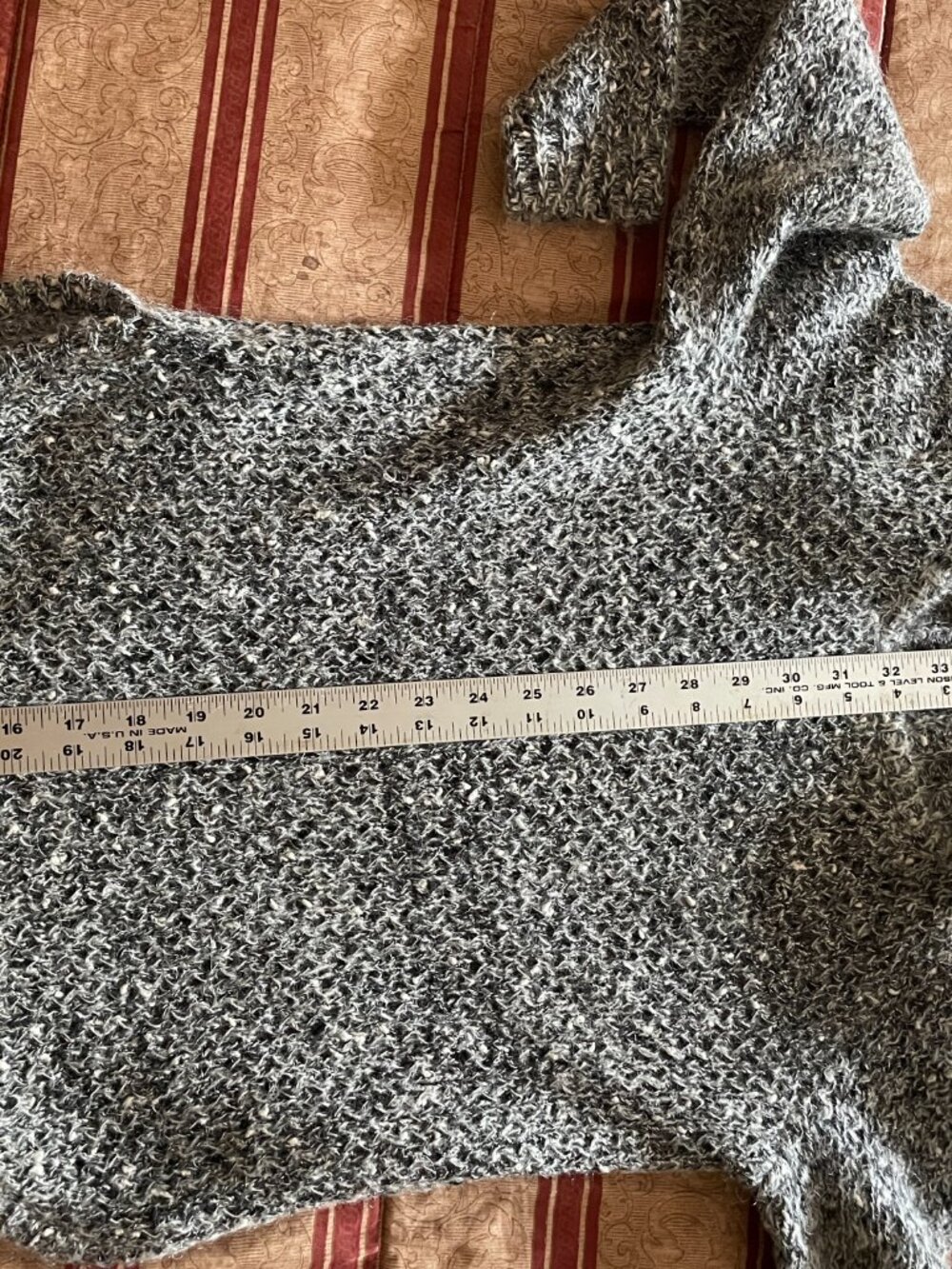 Ann Taylor Black & Gray Fuzzy Sweater Size XS Petite - Picture 7 of 9